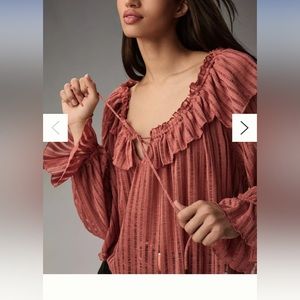 Brand new Anthropologie peasant top